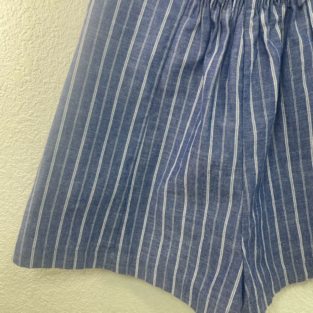 Love Tree Stripped Button Down Halter Romper Back… - image 6